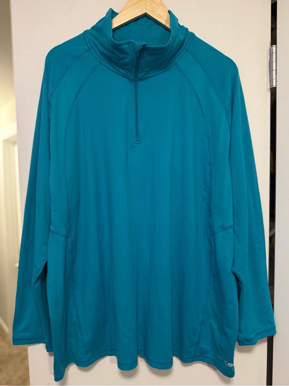 C9 Champion 4X Turquoise Blue 1/4 Zip Pullover Duo Dry Activewear